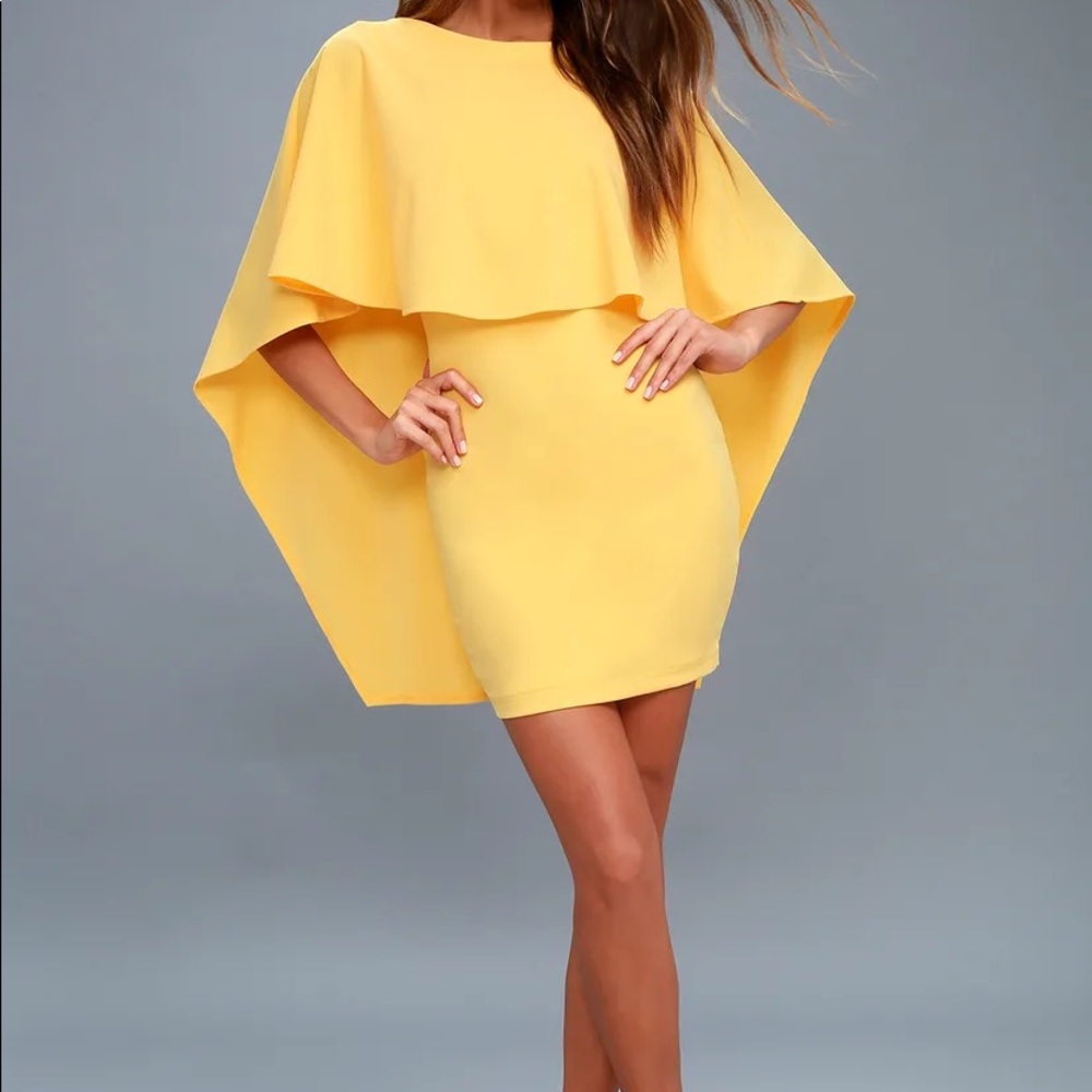 lulus Best is Yet to Come Yellow Backless Dress